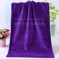 2-10条装理发店美容院包头专用干发毛巾发廊美发超强吸水毛巾批发 紫色 普厚[30*70]两条装