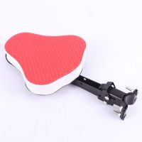 电动车儿童前置座椅可折叠自行车山地车儿童前置座椅宝宝安全座椅 红色桃型折叠单座