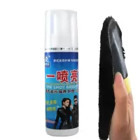 特价1瓶8.9送擦鞋手套尚洁泉一喷亮绵羊油皮包皮衣皮鞋保养翻新 尚洁泉一喷亮1瓶+1支擦鞋手套