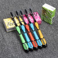 牙刷软毛成人家用竹炭去牙渍情侣成年人家庭装批发高档套装 5支竹炭单支装