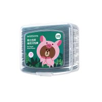 屈臣氏独立包装扁线牙线棒35支(LINE FRIENDS)布朗熊便携卡通牙签 1盒猪猪款