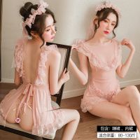 惹火猫性感情趣内衣制服透明女仆装角色扮演迷人新款夫妻用品大码 均码(80-130斤) 性感肚兜