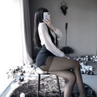 情趣内衣女免脱直入教师制服诱惑性感OL秘书包臀夜店激情挑逗套装 套装(不含袜) 均码(适合80-125斤)