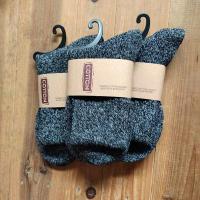 略厚3至5双男士棉质并线袜春秋冬中筒款净色五色组韩版袜毛线袜子 浅黑 3双