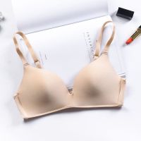 婷美简约自然文胸 薄款轻盈舒适透气无钢圈女士内衣 肤色 70A