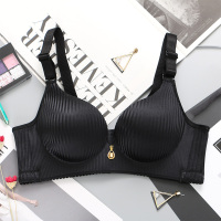 套装/单件夏季聚拢加厚文胸小胸平胸无痕无钢圈超厚8cm性感女内衣 四排扣 特厚 黑色单件 32/70AB通用