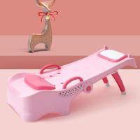儿童洗头躺椅可折叠洗头神器宝宝家用大号小孩坐洗发洗头发床加厚 粉色小鹿洗头椅
