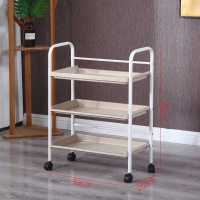 工具车小推车多功能架子层手推维修收纳架移动柜汽修抽屉式周转车 [无刹车轮]普通款驼色(无)