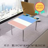 省空间吃饭高脚家用木方桌长方形小方桌 折叠小桌子便携迷你摆摊 小尺寸花色随机26高48*28丶