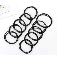 韩版简约头绳女皮筋成人发圈发绳扎头发橡皮筋小清新发饰头饰皮套 3合1黑色[10-根]