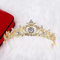 皇冠头饰成人新娘皇冠头饰婚纱礼服配饰发饰发箍水晶公主生日王冠 款式9 简单纸箱包装送发卡