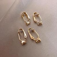 [两对装]耳夹转换器无耳洞女耳饰仙气森系超仙学生耳骨夹耳钉 金色 耳夹转化器[两对装]