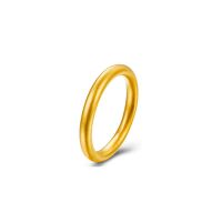 [收藏过千]不掉色沙金古法传承戒指素圈百搭戒指 5号