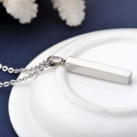 情侣项链一对 刻字 学生简约创意 韩 潮男女钛钢吊坠锁骨颈链饰品 W521(单个)普通包装 不刻字