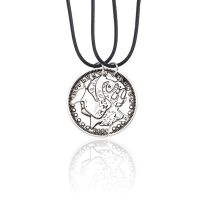 日韩版学生情侣项链一对女简约闺蜜四叶草挂饰吊坠姐妹小猫锁骨链 小鹿 一对 项链