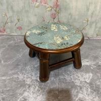 北欧美式小凳子实木凳子16厘米高 复古球兰高16厘米凳面宽26厘米