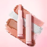 ZEESEA滋色双色渐变眼影棒双色不晕染快速上妆丝绒持久哑光珠光 玫瑰晶