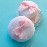 日本晚安粉club粉扑替换通用蝴蝶结软绒干粉蜜粉粉扑盒装散粉粉扑 小号1片