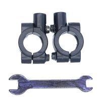 凸面电动车反光镜 立马踏板车后视镜雅迪新日爱玛8MM通用自行车镜 底座一对+扳手1把