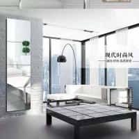 宿舍镜贴墙镜粘贴卧室镜自粘贴全身镜镜子小贴墙穿衣镜组合免钉镜 高清直角22*22四片+贴胶+免钉胶