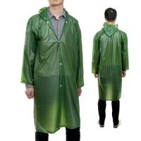 雨衣外套透明全身防雨套装韩版新款长衣风衣雨裤连体套服雨披分体 轻薄款军绿长衣 XXL适合身高145-160cm