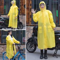 雨衣男女长款全身时尚透明电动车自行电瓶车单人成人防暴雨防寒 M码 常规款(单帽檐+按扣)