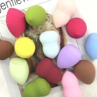 美妆蛋超软不吃粉干湿两用粉扑水滴斜切海绵粉扑蛋蛋葫芦粉扑 颜色随机 体验装3个/三种款式