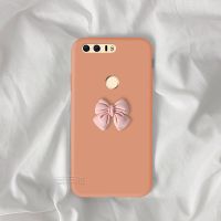 ins风华为荣耀8C手机壳V9潮女款荣耀8青春全包边nova3/3i软壳8x8c 蝴蝶结 海棠色 华为荣耀8
