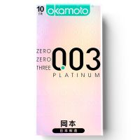 冈本避孕套男用超薄0.03隐形安全套成人情趣计生用品中号10只装 冈本薄0.03白金10只装