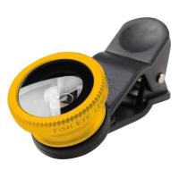 拜斯特高清手机10倍放大镜鱼眼镜头广角微距摄影鸽眼同款带夹 金+黑 BST-G10xS