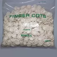 纹绣用品无菌一次性乳胶手指套纹身纹眉漂唇纹眼线乳白色橡胶指套 手指套1包约200个