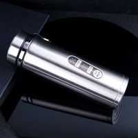 304不锈钢大容量保温杯男女士成人户外高档商务保温杯泡茶水杯子 350ml白银银色