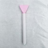 美容双头硅胶面膜刷脸部涂抹式泥膜专用刷粉底刷刮痧板美妆工具 粉色硅胶刷(面膜刮痧)