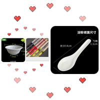 一次性餐具碗杯勺碟组合餐具散装玉米淀粉餐具环保饭店餐具送筷子 碗勺20份散装送筷子