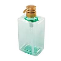 创意沐浴露洗发水分装瓶按压瓶浴室洗手液沐浴液瓶子乳液瓶 绿色600毫升