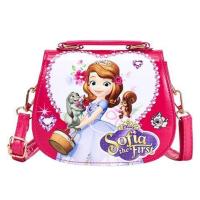 韩版苏菲亚儿童包包女童斜挎包时尚公主包女孩手提单肩包2018新款 提篮-苏菲亚 玫红