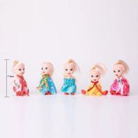 迷你过家家玩具厨房卧室浴室仿真套装男女孩宝宝摆件益智生日礼物 2只娃娃(随机)