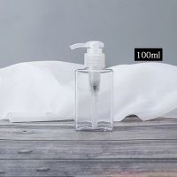 洗发水沐浴露空瓶子按压式大容量化妆品乳液洗手液分装瓶旅行套装 透明100ml