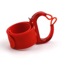 热卖磁铁手腕带表带吸发卡钢夹拍拍圈影楼美发盘发发卡夹子吸拾器 皮筋拍拍带红色