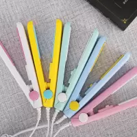 小夹板直卷两用直发器夹板家用拉直板内扣不伤发刘海学生宿舍神器 裸机颜色随机(无收纳盒) 单品
