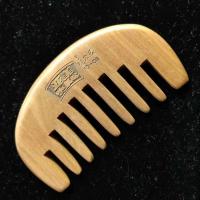 加厚绿檀头皮精油经络按摩木梳小巧便携款大宽齿卷发烫发专用梳 精品桃木按摩梳