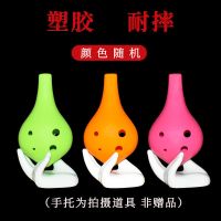 陶笛6孔初学者中音c调ac学生儿童成人入门六孔12专业演奏乐器陶埙 [塑胶耐摔款]颜色随机 送全套配件