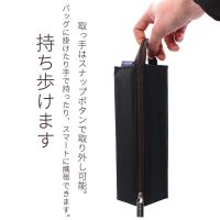 日本KOKUYO国誉笔袋可扩展开多层文具盒双拉链大容量简约小学生 方形款黑色(PC22)