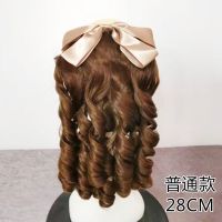 民国假发女卷发罗马卷长发复古民国风旗袍发型金粉世家白秀珠马尾 浅棕色 普通款