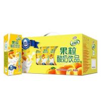 [12月产]蒙牛真果粒黄桃芦荟椰果蓝莓味250g*12盒 整箱批发 10月份 伊利优果粒12盒(黄桃味)