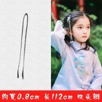 古装汉服造型假发女儿童头饰发包发髻古风盘发垫发牛角包发饰 套装十五