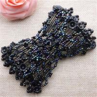 发夹韩版饰品盘发器百变发梳魔术头饰水晶发卡韩式魔法插梳盘头器 黑喇叭花