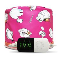 发膜加热帽焗油帽家用染发烫发蒸发电热帽头发护理电帽子发廊专用 大白熊液显 基础款