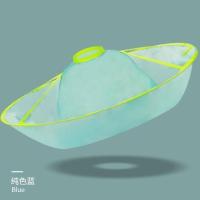 剪头发围布儿童理发剃头布宝宝剪发神器婴儿斗篷围脖披肩不沾头发 [蓝色]