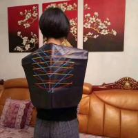 烫染披肩围布理发店用品防水加厚焗油披肩美发离子披肩工具围脖 短披肩(不推荐)